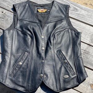 Harley Davidson leather vest